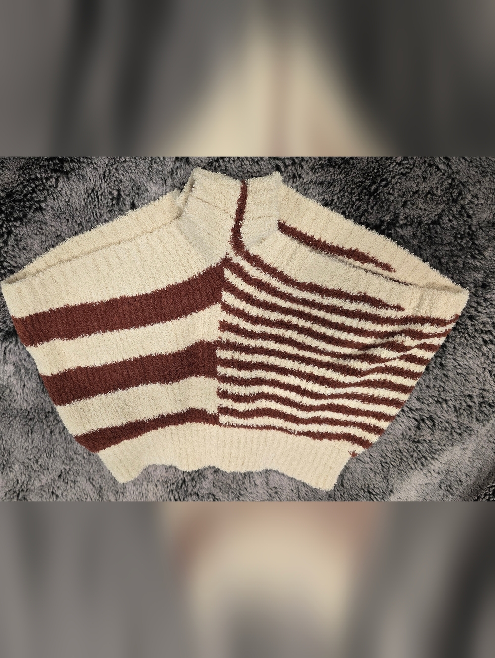 Free People Beach Striped Knit Sweater Shorts